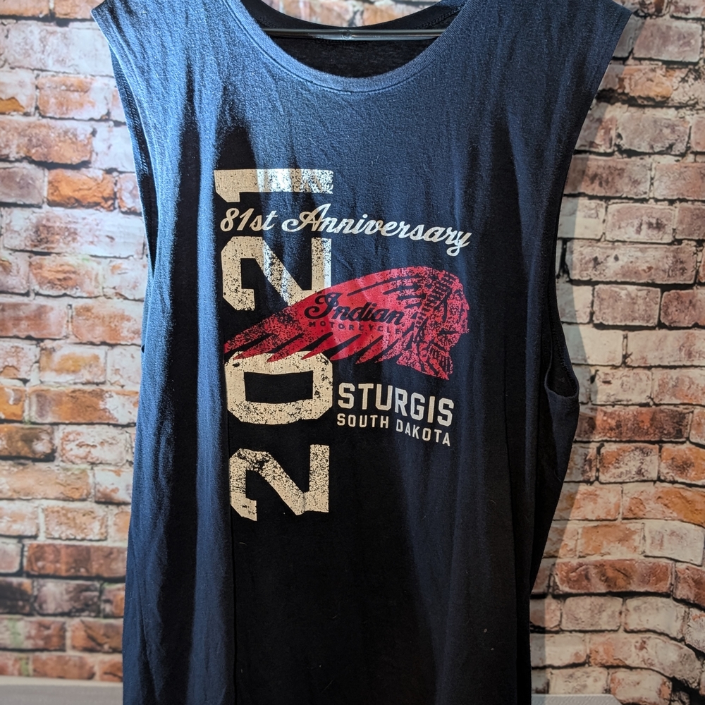 Red and Black 75th Anniversary Sleeveless Tank Top